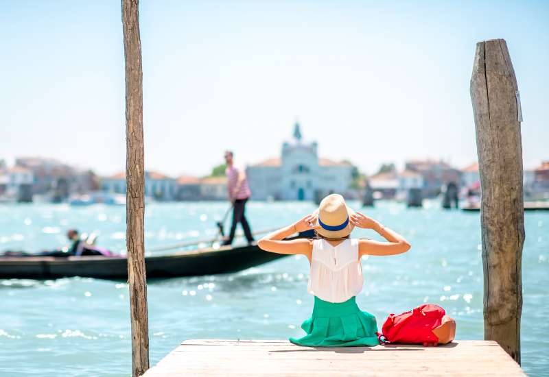 catching the sun in italy