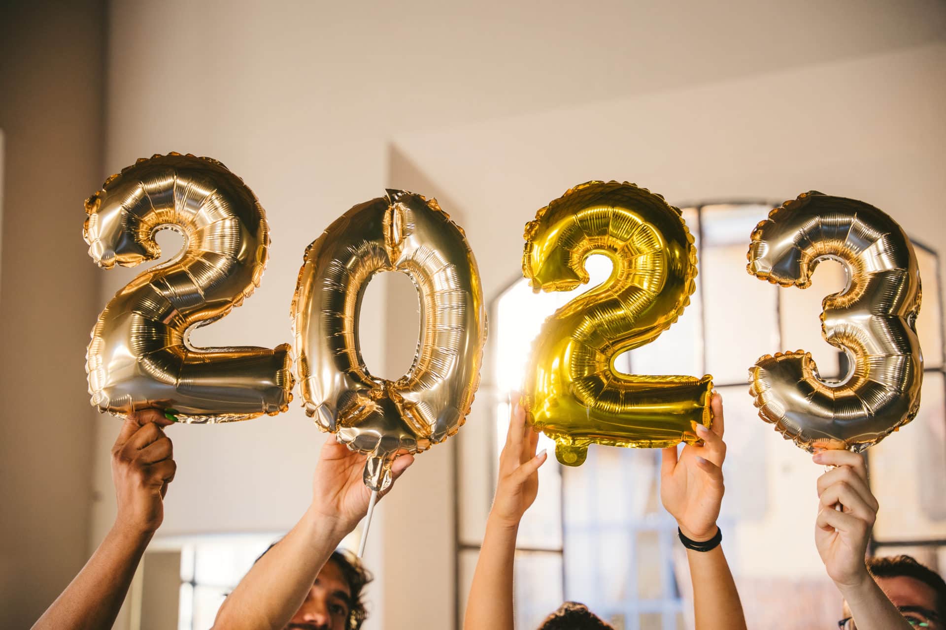 2023 balloons, signifying TEFL 2023