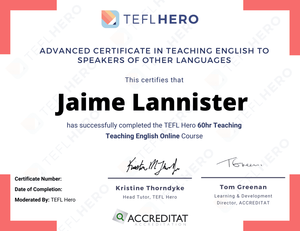 how to get a tefl certificate online