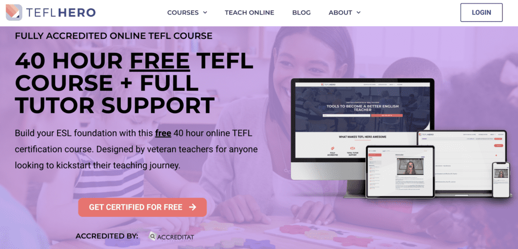 tefl hero 40 hour free tefl course