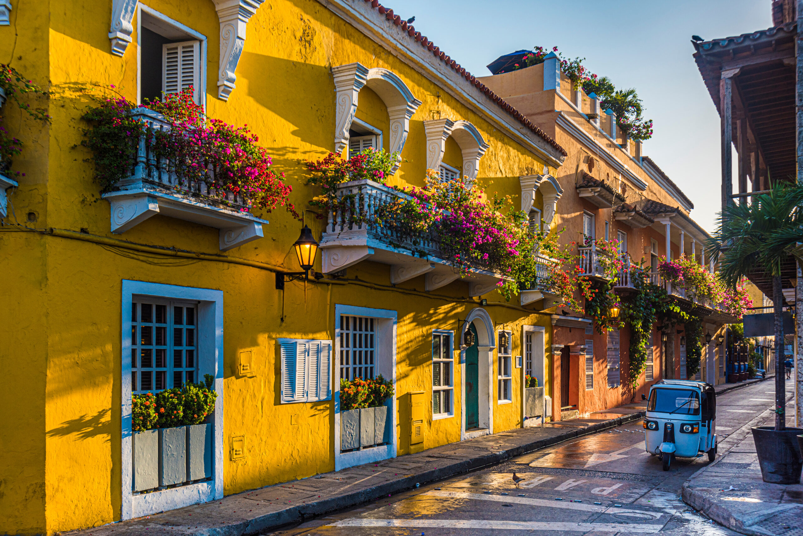 street in old town Cartagena, Colombia